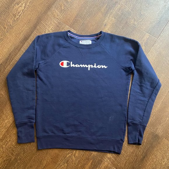 Champion Script Crewneck Sweatshirt - Small - Picture 2 of 8